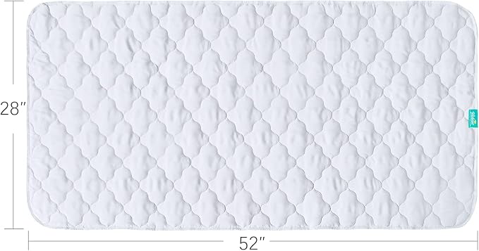 Waterproof Crib Mattress Protector Pad Cover 2 Pack 28" x 52", Anti Slip & - Image 6