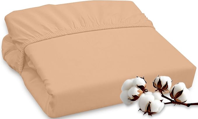 ROYALE LINENS 300 Thread Count 100% Long Staple Combed Cotton Fitted Sheet by ROYALELINENS