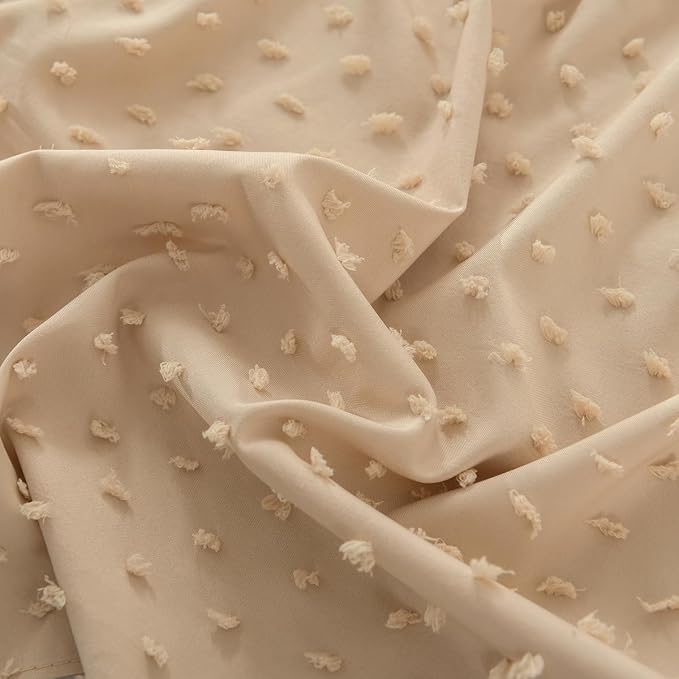 Tufted Dot Bed Skirt QueenSize Ruffled Bed Skirt - Image 4