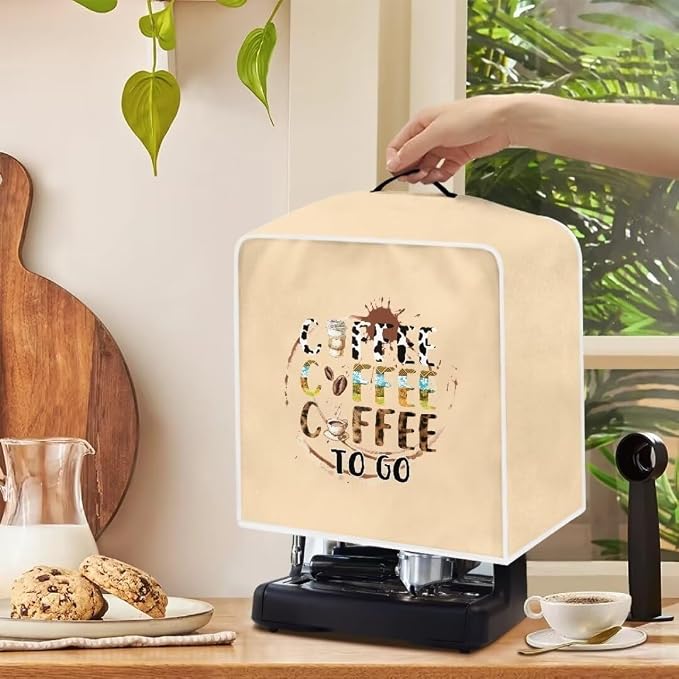 Mumeson Coffee Cup Coffee Maker Cover, Modern Stand Mixer Cover, Coffee Beans - Image 4