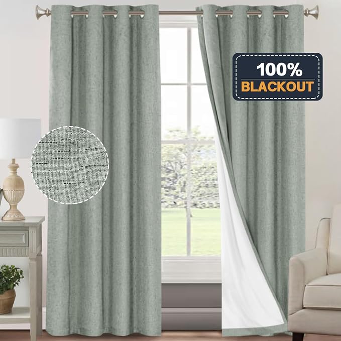 PrinceDeco 100% Blackout Curtains - Image 6