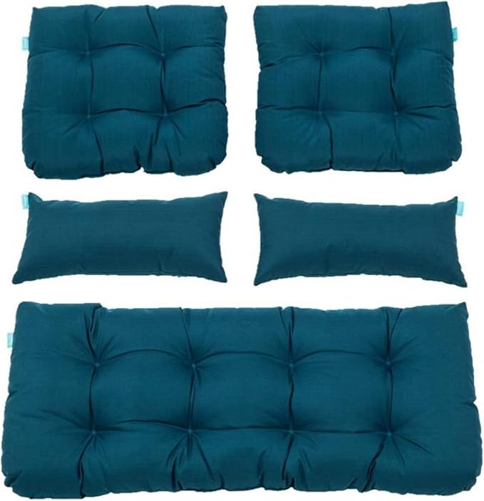 QILLOWAY Outdoor Patio Wicker Seat Cushions Group Loveseat/Two U-Shape/Two by QILLOWAY