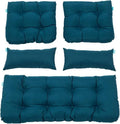 QILLOWAY Outdoor Patio Wicker Seat Cushions Group Loveseat/Two U-Shape/Two by QILLOWAY