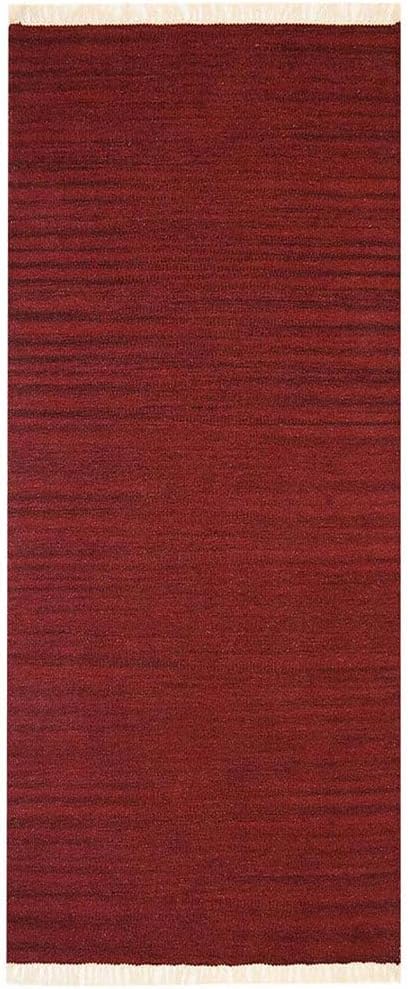 Rugsotic Carpets Hand Woven Flat Weave Kilim Wool 2'6''x6' Runner Area Rug - Image 2