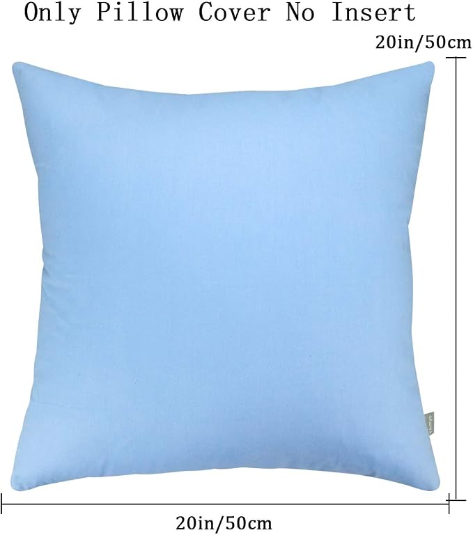 Thmyo 4-Pack 100% Cotton Comfortable Solid Decorative Throw Pillow Case - Image 5