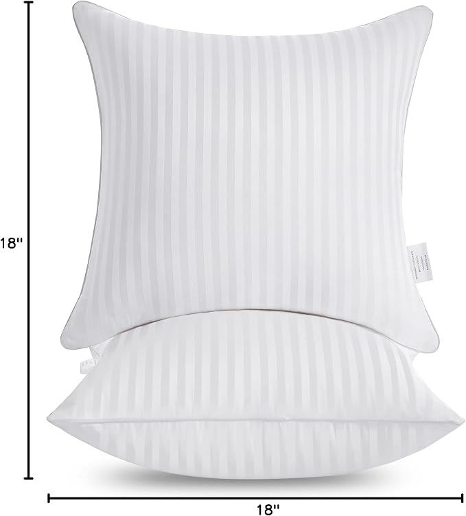 Oubonun 18 x 18 Throw Pillow Inserts, Firm and Fluffy Decorative Square Pillows - Image 9