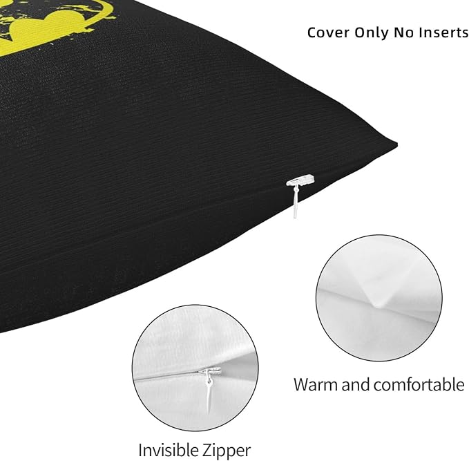 Bat Throw Pillow Covers 18x18 inches Cushion Covers - Image 5