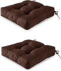 ARTPLAN Outdoor Seat Cushion, Square Thick Tufted Chair Cushion by ARTPLAN