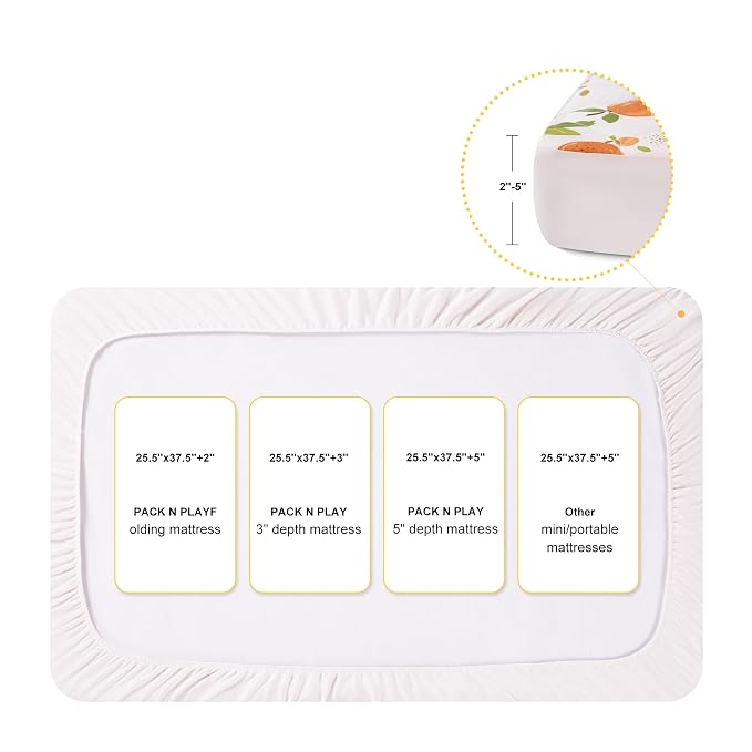 TILLYOU Pack and Play Sheet - Image 3