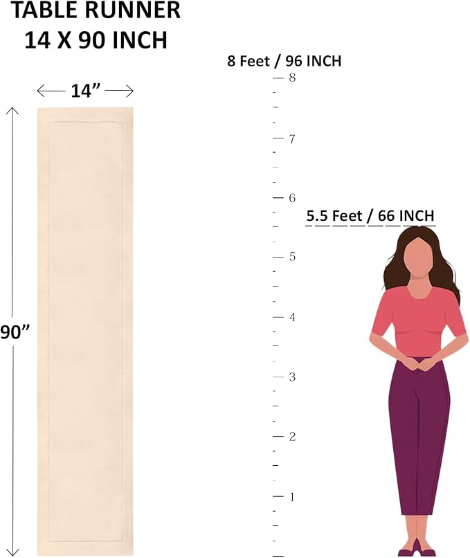Solino Home Linen Table Runner 90 Inches Long - Image 6