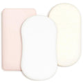 GRSSDER Stretchy Ultra Soft Fitted Bassinet Sheet 3 Pack, Universal Fit by BUYNOW