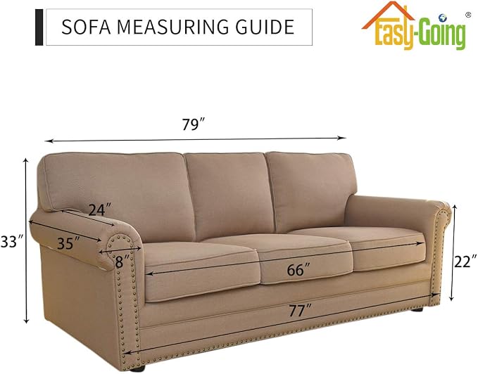 Easy-Going Stretch Sofa Slipcover 1-Piece Sofa Cover Furniture Protector Couch - Image 2