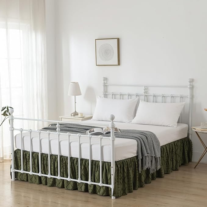 Bed Skirt King Size Ruffled Bed Skirt - Image 5