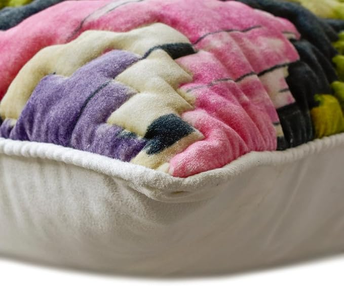 The HomeCentric King/Queen/Twin Pink & Purple Luxury CA King 86"x18" Bed Runner - Image 6