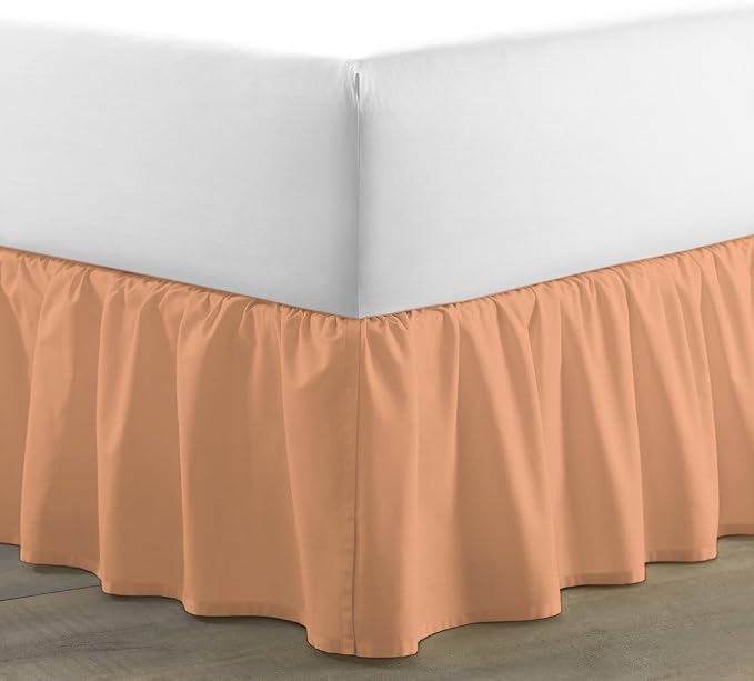 Bed Skirt - Ruffled Bed Skirt 12 Inch Drop Dust Ruffle - Dust Ruffle Bedskirt by Unknown