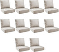Outdoor Cushion Set for Furniture Patio Furniture, UV Resistant, Water Resistant by PLANNTONNEO