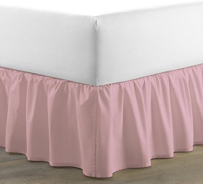 Bed Skirt - Ruffled Bed Skirt 12 Inch Drop Dust Ruffle - Dust Ruffle Bedskirt - Image 3