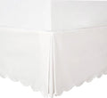 HIG Off-White Chic Twin XL Bed Skirt by HIG