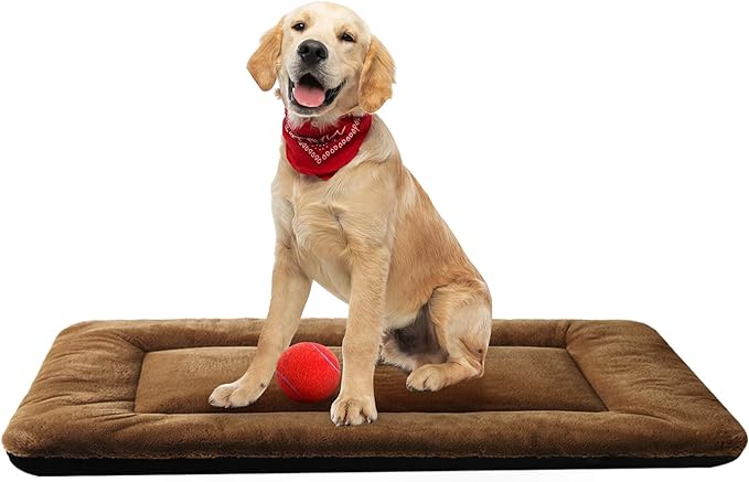 Dog Beds Crate Pad for Medium/Large Dogs Ultra Soft Dog Crate Bed Washable & by VERZEY