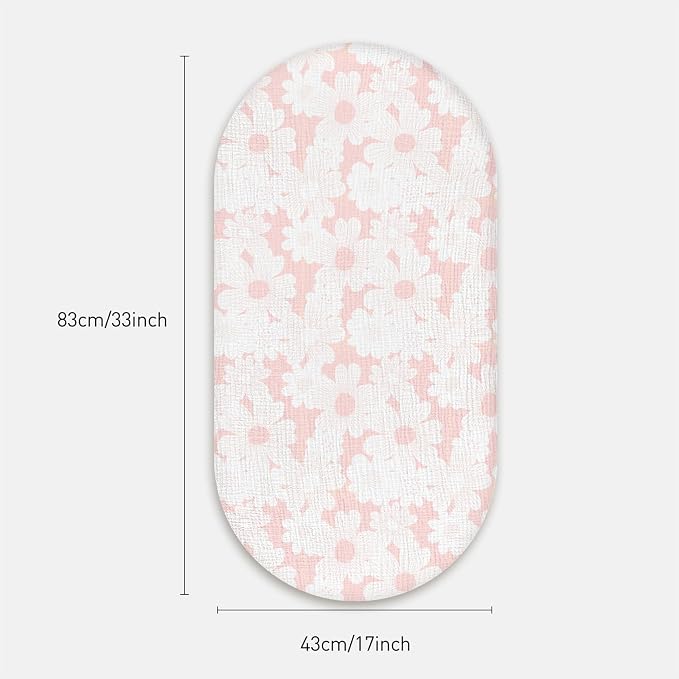 Gllquen Baby Muslin Bassinet Sheets 3 Pack, Breathable Elastic Cozy Fitted - Image 7