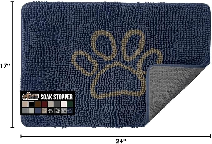 GORILLA GRIP SOAKSTOPPER Dog Door Mat, Machine Washable Rug Absorbent Doormat - Image 2