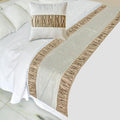 The HomeCentric King/Queen/Twin Brown Luxury Queen 74"x18" Bed Runner by TheHomeCentric