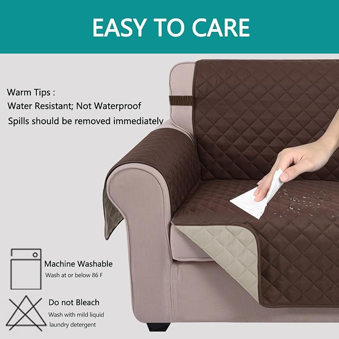 U-NICE HOME Recliner Chair Covers Reversible Chair Cover Pet Covers - Image 5