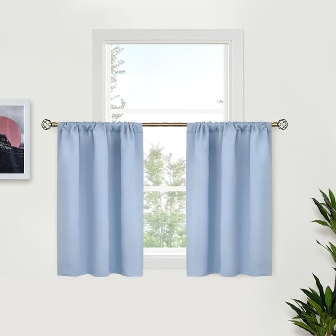 BGment Light Blue Blackout Curtains by BGment