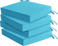 Outdoor Chair Cushions Set of 4: Waterproof & Fade Resistant Seat Cushion by SUMMSUN