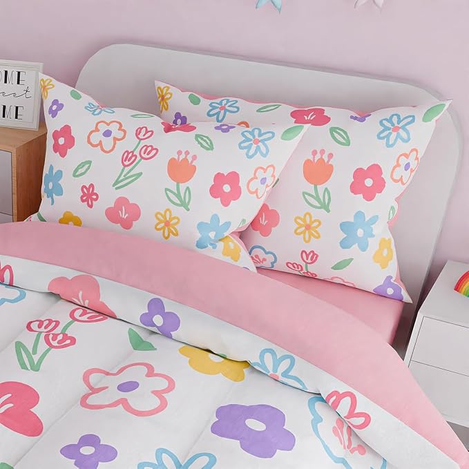 SANDJEST Floral Full Bedding Sets - Image 5