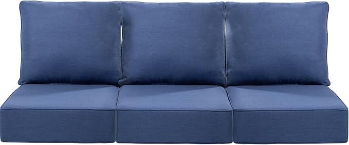 Luxury 24x24x6 Inch Patio Sofa Cushions Set of 3 by ACTREST