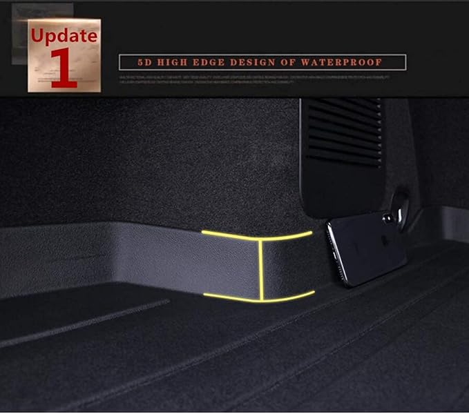 All Weather Rear Cargo Liners Trunk Tray Mats Custom Fit in Upper Deck - Image 7