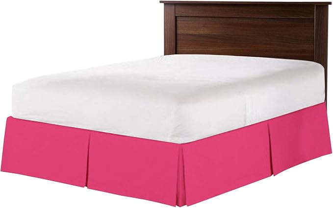 Bed Skirt - 100% Cotton 800 Thread Count Box Pleated Bed Skirt - Luxury Pleated - Image 3