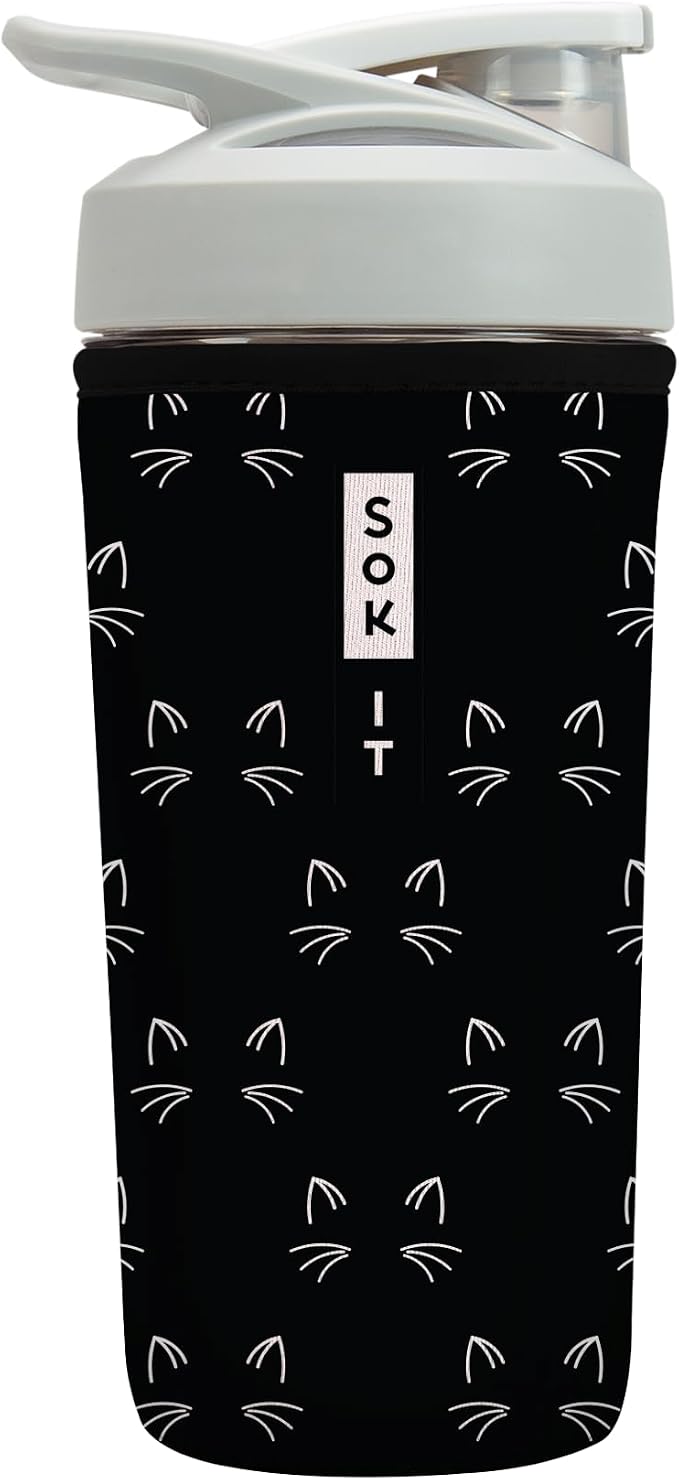 Sok It BotlSok Protein Blender Shaker Bottle Sleeve Insulated Neoprene Cover by SokIt