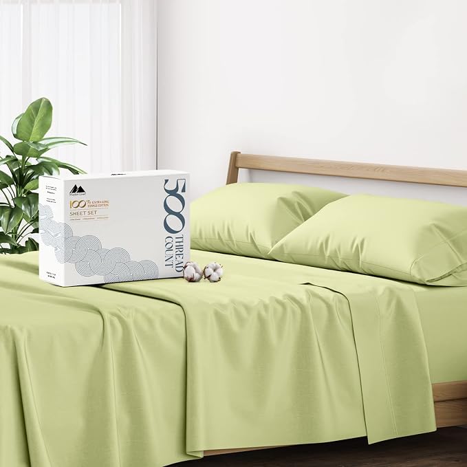 Mayfair Linen 500 Thread Count California King Cotton Sheets by MayfairLinen