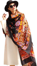 DANA XU 100% Merino Wool Pashmina Shawl by DANAXU