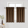 DWCN Brown Blackout Curtains for Small Window, Thermal Insulated Energy Saving by DWCN