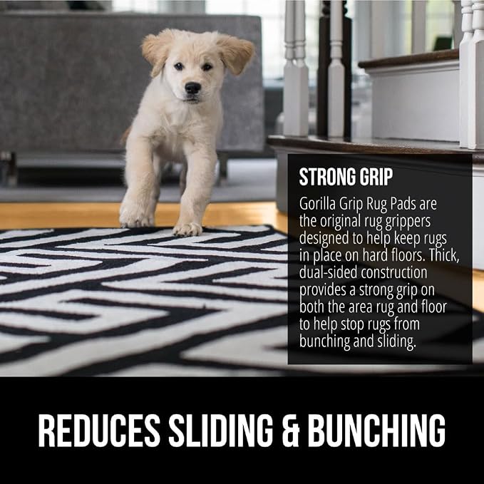 GORILLA GRIP Strong Rug Pad Gripper, 9x12 FT, US Designed, Grips Help Keep Area - Image 3