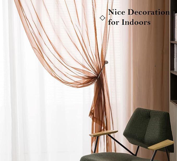 PI Sheer Curtains 95 Inches Length - Image 2