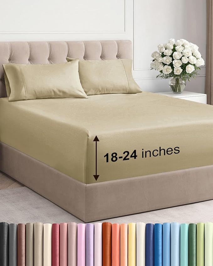 Extra Deep Pocket Queen Sheet Set by CGKUnlimited