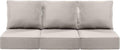 Luxury 24x24x6 Inch Patio Couch Cushions Set of 3 by ACTREST
