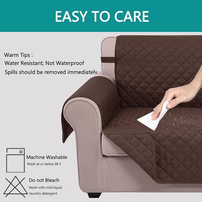 U-NICE HOME Recliner Chair Covers Reversible Chair Cover Pet Covers - Image 5
