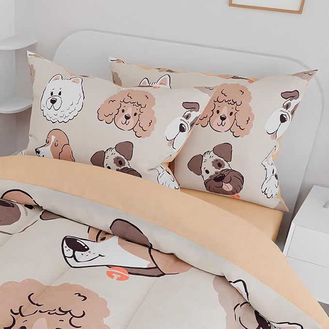 Dog Kids Bedding Set for Girls Boys, Ultra Soft Microfiber Comforter Set Twin - Image 5