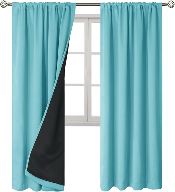 BGment 100% Blackout Curtains for Bedroom 84 Inch Length, Full Room Darkening - Image 9