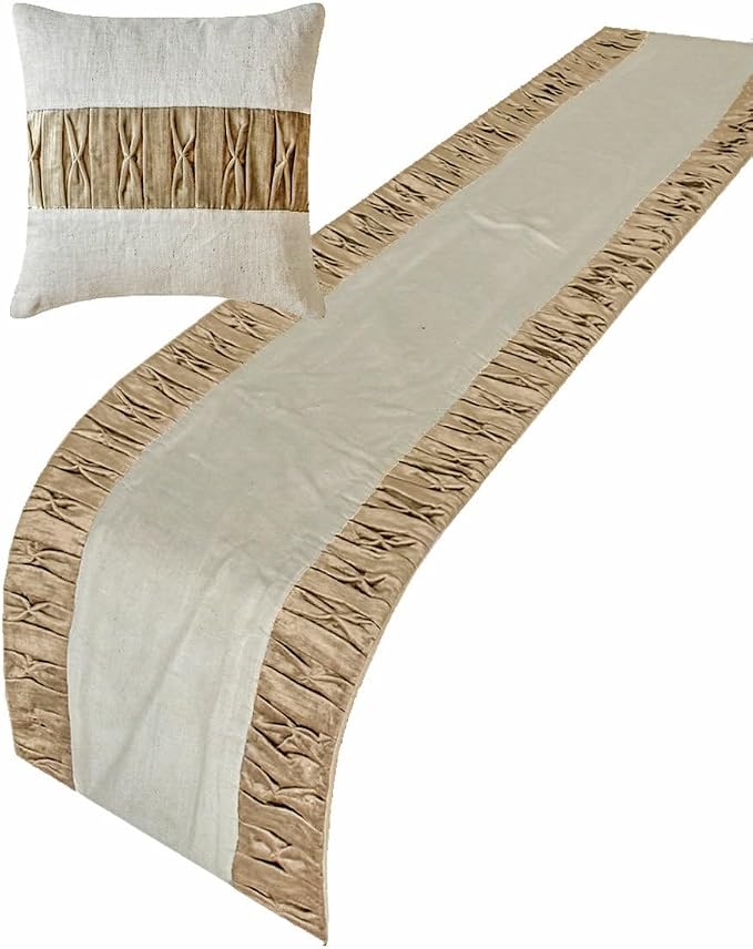 The HomeCentric King/Queen/Twin Brown Luxury Full 68"x18" Bed Runner Without - Image 4
