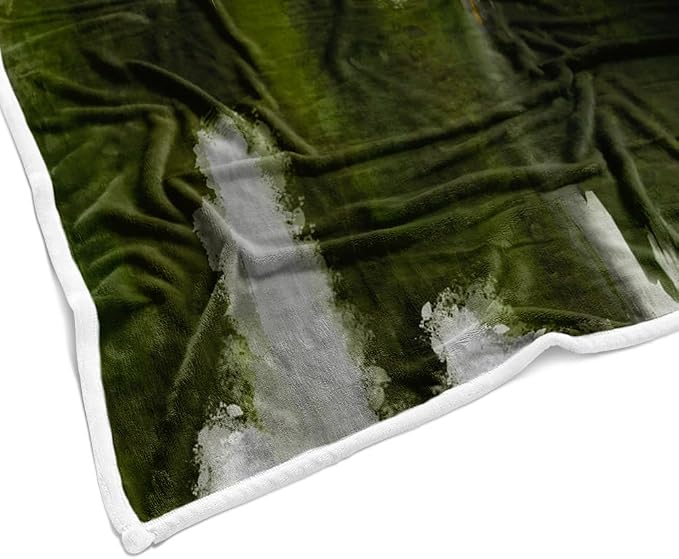 Abstract Ombre Throw Blankets, Modren Chic Art Oil Painting Cozy Warm Bed Couch - Image 6