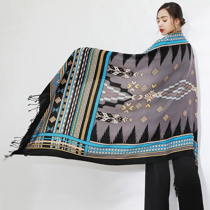 DANA XU 100% Merino Wool Pashmina Shawl - Image 9