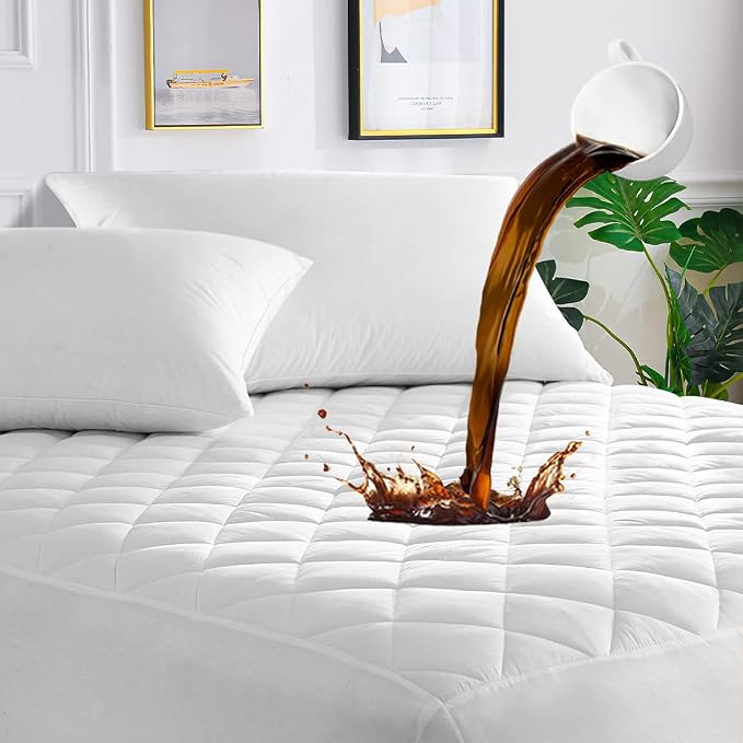 UNILIBRA RV Short Queen Waterproof Mattress Pad Protector, Breathable Hollow by Unilibra