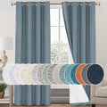 PrinceDeco Linen Blackout Curtains 84 Inches Long 100% Blackout Curtains by PrinceDeco