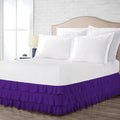 Multi-Ruffle Bed Skirt, Soft Multi Elastic Dust Ruffles by Unknown